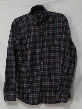 LC Waikiki Men's Plaid Button-Down Shirt Large